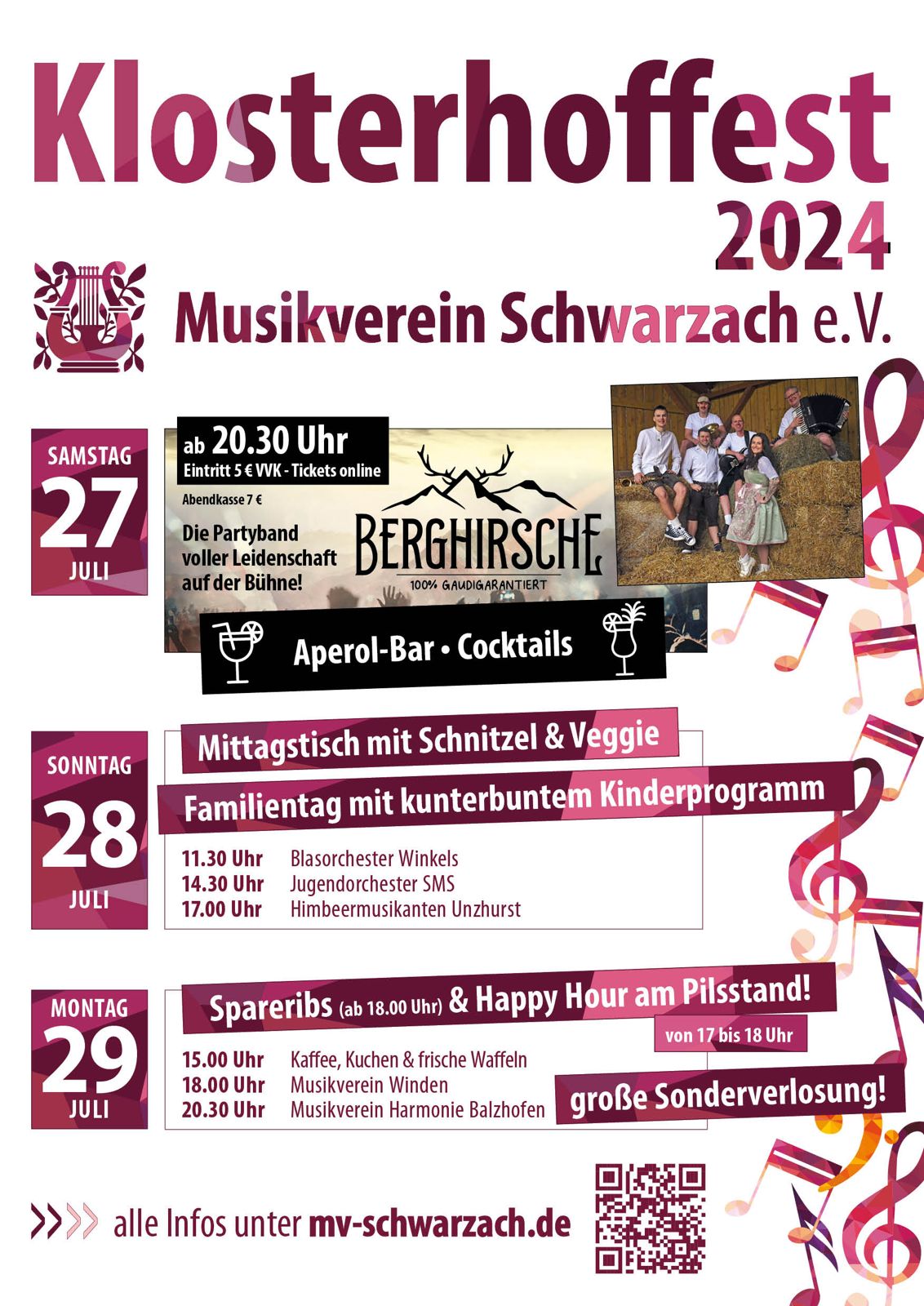 Plakat Klosterhoffest 2024
