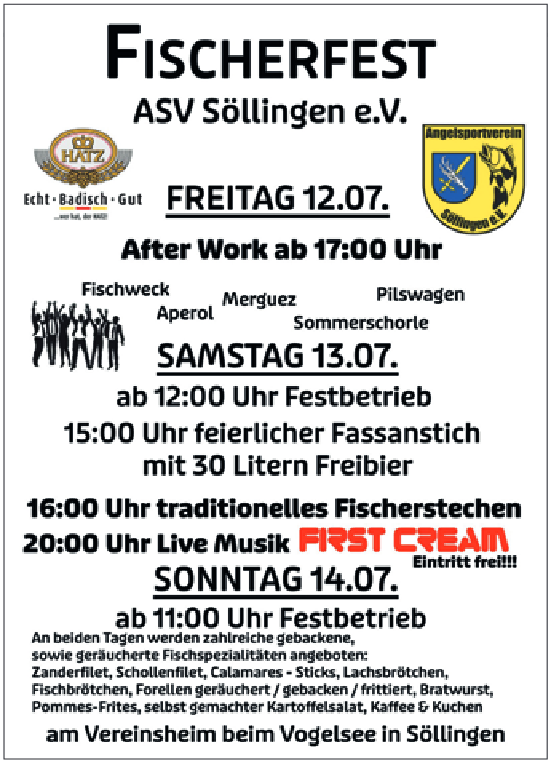 Plakat Fischerfest Söllingen