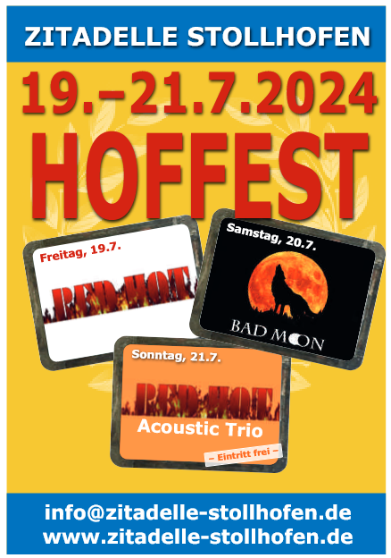 Plakat Hoffest Zitadelle Stollhofen