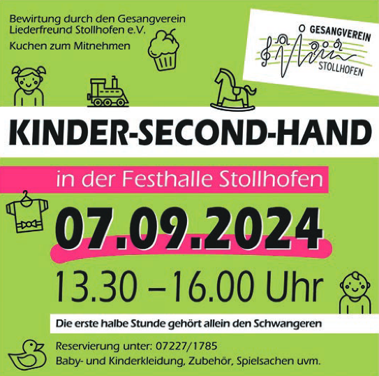 Plakat Kinder-Second-Hand